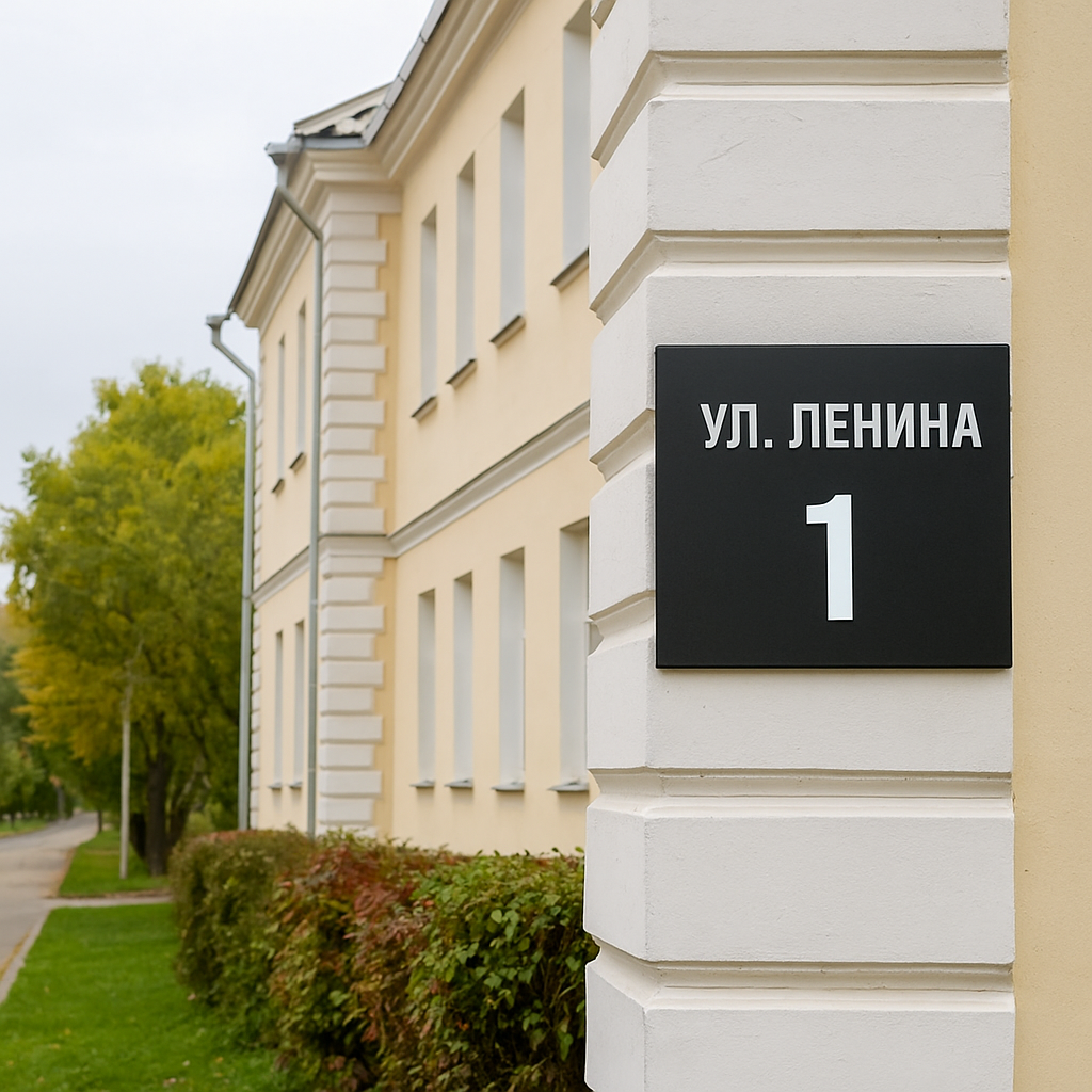 Адресные таблички на дом