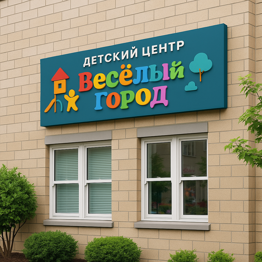 Вывески детских садов и центров