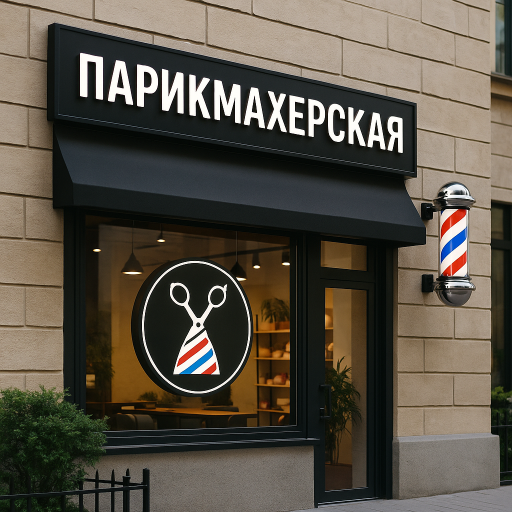 Рекламные вывески для парикмахерских и барбершопов