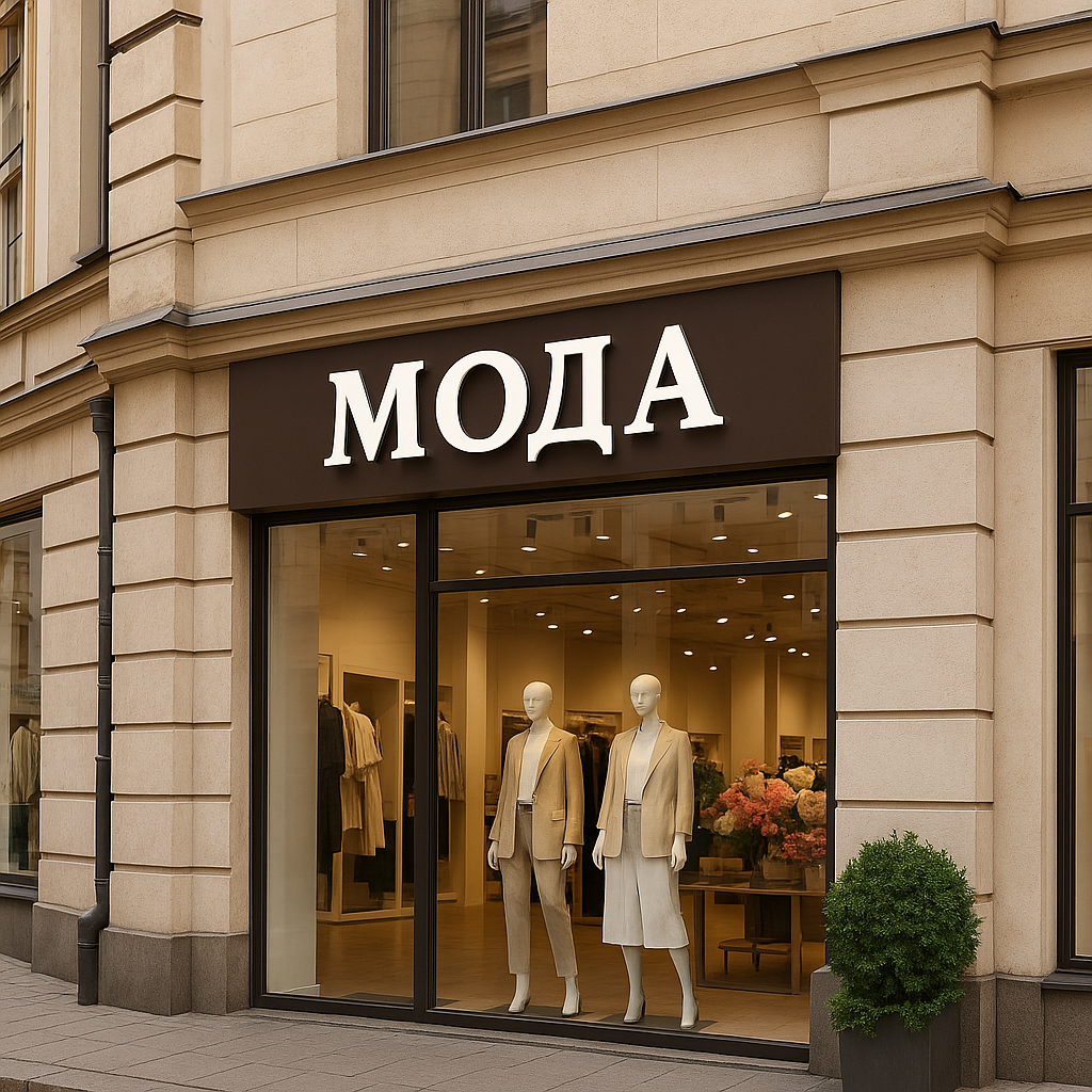 Вывески для магазинов одежды