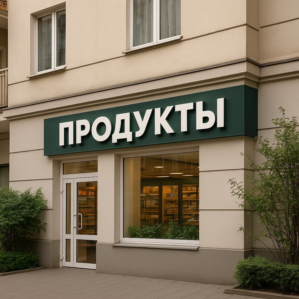 Вывески для магазина продуктов