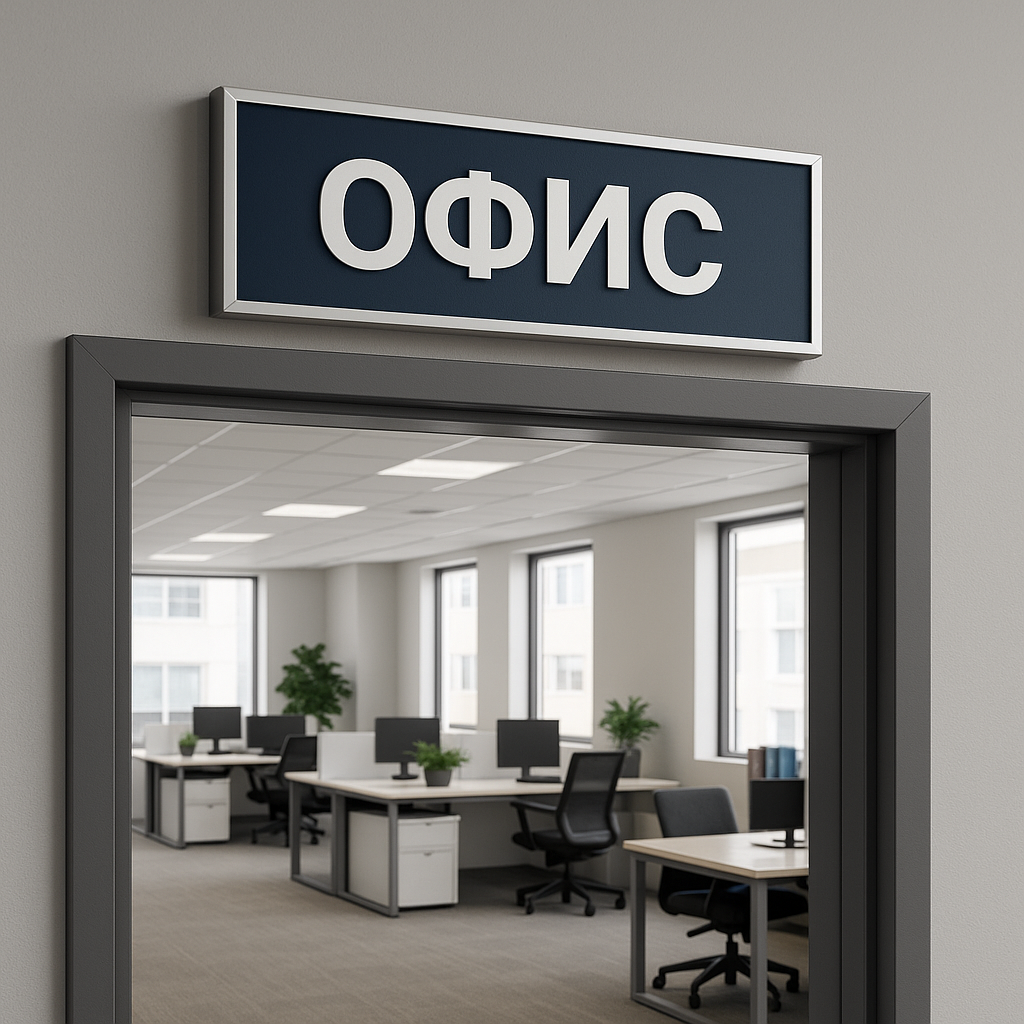 Вывески в офис