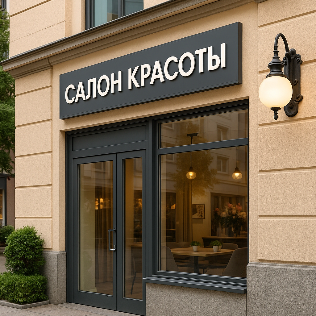 Рекламные вывески для салона красоты